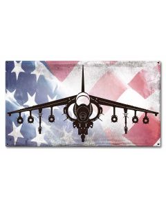 Planes Harrier American Flag