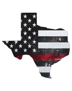 Texas Thin Red Line American Flag