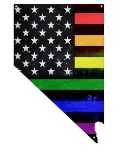 Nevada Rainbow American Flag