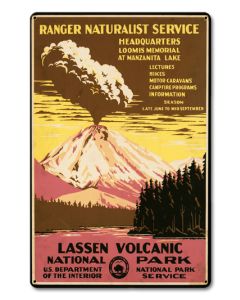 Lassen Volcanic Park Vintage Sign
