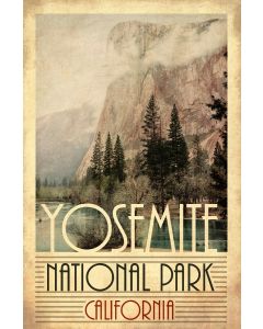 Yosemite National Park Vintage Sign