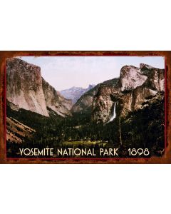 Yosemite National Park 1898 Vintage Sign