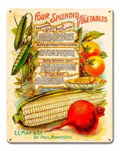 Vintage Vegetables Vintage Sign
