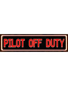 Pilot Off Duty Vintage Sign