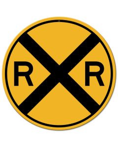 Railroad Crossing 18 x 18 Custom Shape