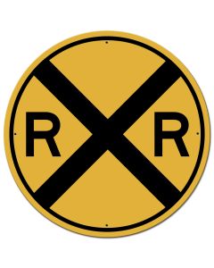Railroad Crossing 28 x 28 Round