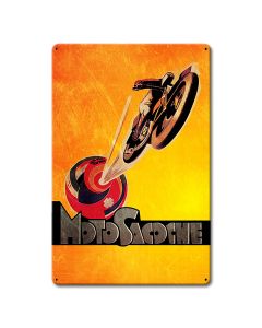Moto Sacoche Motorcycle Metal Sign 12in X 18in