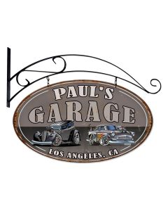 Garage Double Sided Metal Sign 24in X 14in