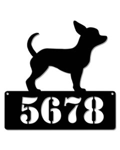 Chihuahua Address Sign  - Personalized