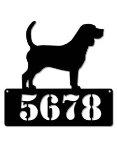 Beagle Address Sign  - Personalized