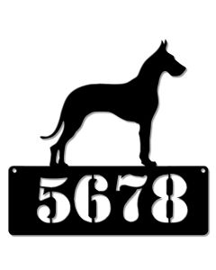 Great Dane Address  Sign - Personalized