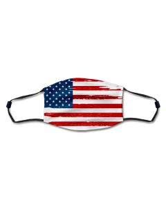 American Flag Distressed Mask