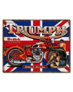 Triumph Bike 6 24 x 18 Custom Shape