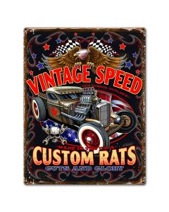 Vintage Speed 18 x 24 Custom Shape