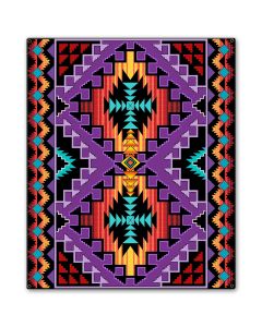 Indian Purple Blanket Look 20 x 24 Custom Shape