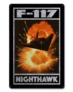 F-117 Nighthawk II 12 X 18 vintage metal sign
