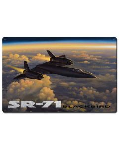 SR-71 Blackbird 24 X 16 vintage metal sign