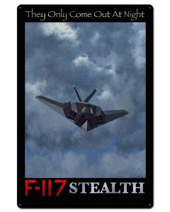 F-117 Stealth 24 X 36 vintage metal sign