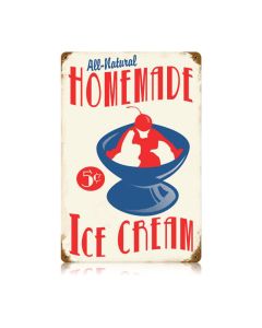 Homemade Ice Cream Vintage Sign