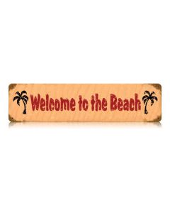 Welcome To The Beach Vintage Sign