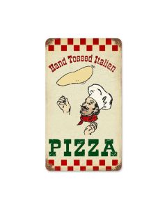 Hand Tossed Pizza Vintage Sign