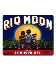 Rio Moon Vintage Metal Sign