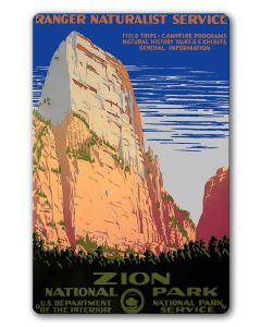 Zion National Park Vintage Metal Sign