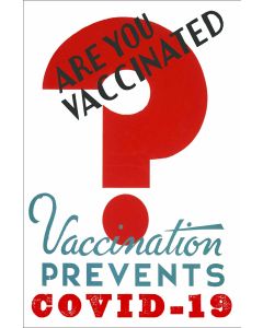 Vaccination Prevents Covid Vintage Metal Sign