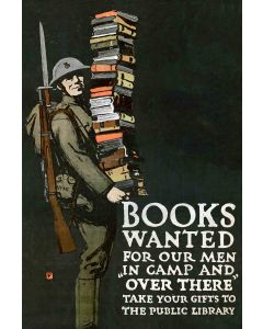 Books Wanted Vintage Metal Sign
