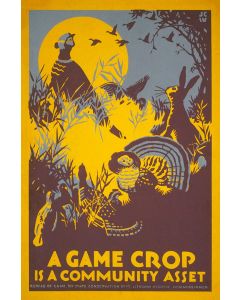 Game Crop Vintage Metal Sign