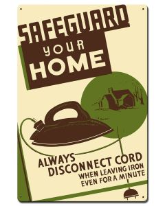 Safeguard Your Home 16 X 24 vintage metal sign
