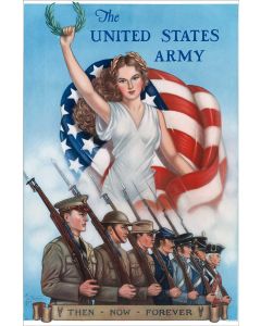 ARMY THEN NOW FOREVER Metal Sign 12in X 18in