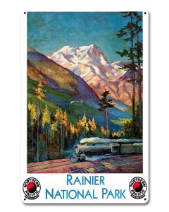 RANIER NATIONAL PARK Metal Sign 12in X 18in