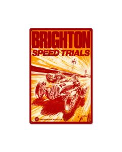 Brighton Speed Trials, Automotive, Metal Sign, 12 X 18 Inches