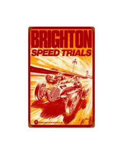 Brighton Speed Trials, Automotive, Metal Sign, 16 X 24 Inches