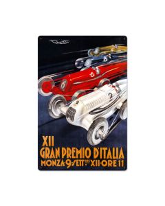 Gran Premio Italia, Automotive, Metal Sign, 16 X 24 Inches