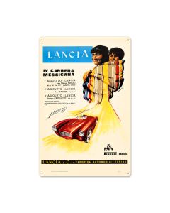 Lancia, Automotive, Metal Sign, 16 X 24 Inches