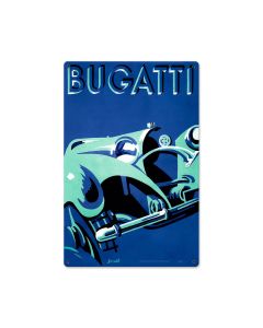 Bugatti Blue, Automotive, Metal Sign, 12 X 18 Inches