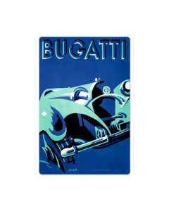 Bugatti Blue, Automotive, Metal Sign, 16 X 24 Inches