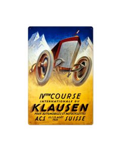 Klausen Suisse, Automotive, Metal Sign, 16 X 24 Inches