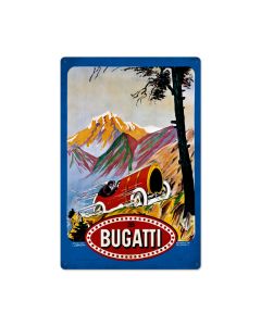 Bugatti Red, Automotive, Metal Sign, 16 X 24 Inches