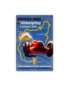 Grosser Nurnurgring, Automotive, Metal Sign, 16 X 24 Inches