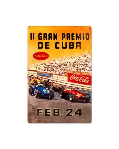 Gran Premio Cuba, Automotive, Metal Sign, 16 X 24 Inches