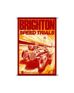 Brighton Speed Trials, Automotive, Giclee Printed Canvas, 25 X 38 Inches