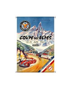 Coupe Des Alpes, Automotive, Giclee Printed Canvas, 25 X 38 Inches