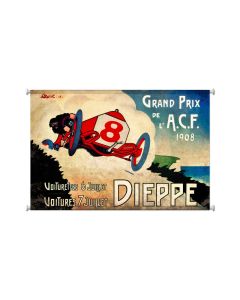 Dieppe Grand Prix, Automotive, Giclee Printed Canvas, 38 X 25 Inches
