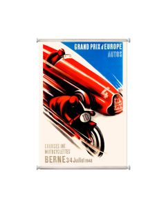 Europe Grand Prix, Automotive, Giclee Printed Canvas, 25 X 36 Inches