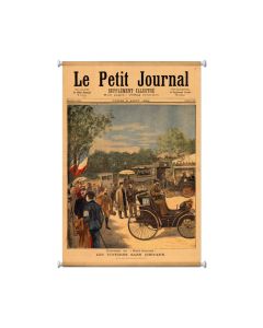 La Petit Journal, Automotive, Giclee Printed Canvas, 25 X 36 Inches