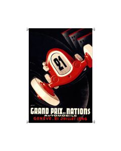 Geneva Grand Prix, Automotive, Giclee Printed Canvas, 25 X 36 Inches