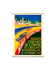 San Sebastian, Automotive, Giclee Printed Canvas, 25 X 36 Inches